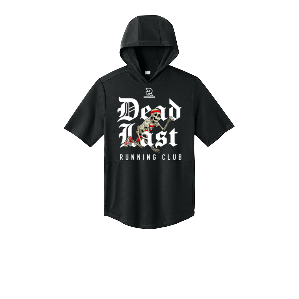 DEAD LAST (White) - Short Sleeve Performance Hoodie