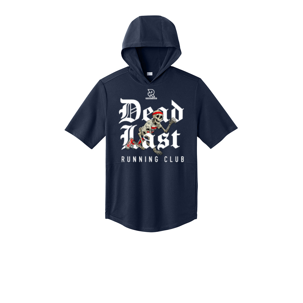 DEAD LAST (White) - Short Sleeve Performance Hoodie