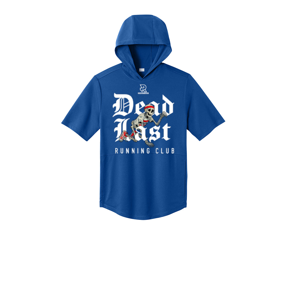 DEAD LAST (White) - Short Sleeve Performance Hoodie