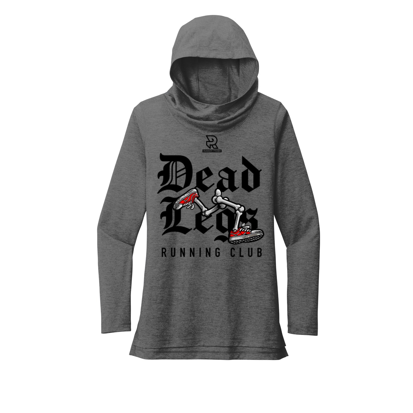 DEAD LEGS (Black) - Womens Tri-Blend Long Sleeve Hoodie