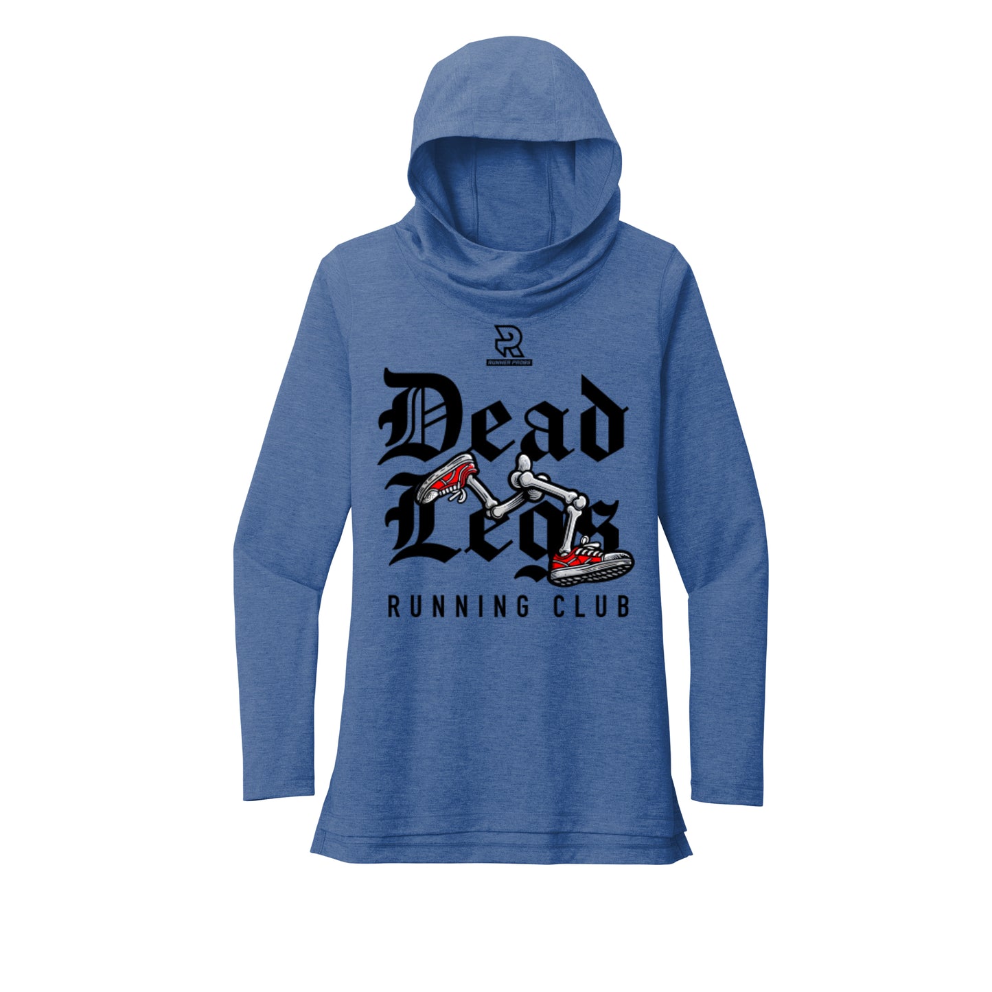 DEAD LEGS (Black) - Womens Tri-Blend Long Sleeve Hoodie