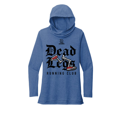 DEAD LEGS (Black) - Womens Tri-Blend Long Sleeve Hoodie