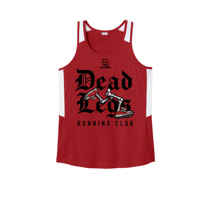 DEAD LEGS (Black) - Womens Club Track Tank