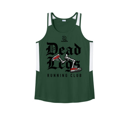 DEAD LEGS (Black) - Womens Club Track Tank
