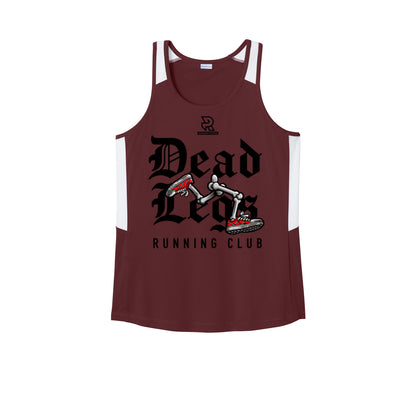 DEAD LEGS (Black) - Womens Club Track Tank