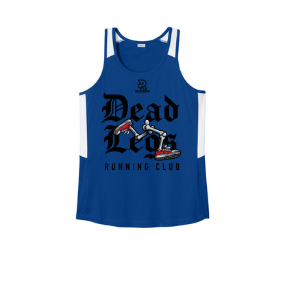 DEAD LEGS (Black) - Womens Club Track Tank