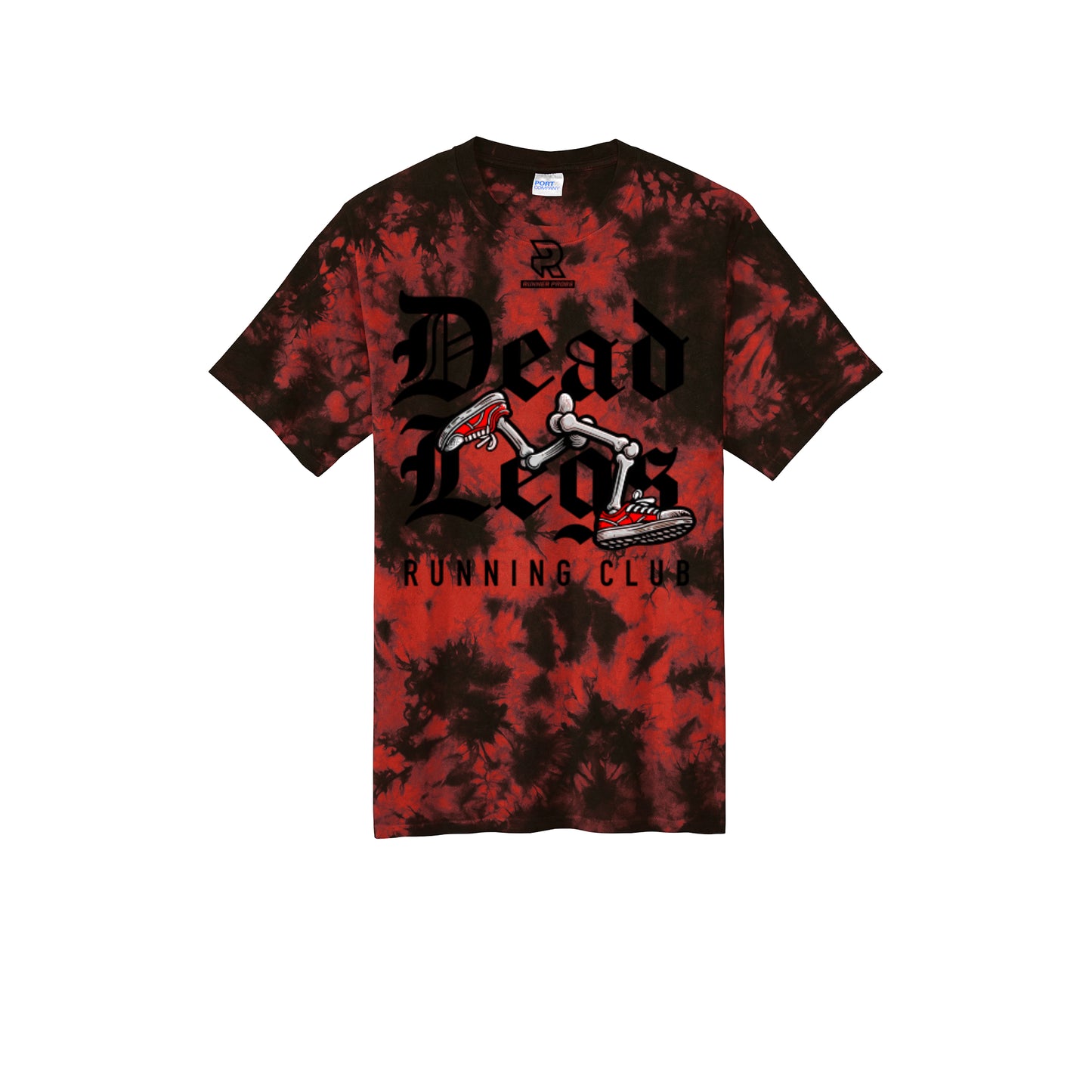 DEAD LEGS (Black) - Short Sleeve Tie Dye Cotton Tee
