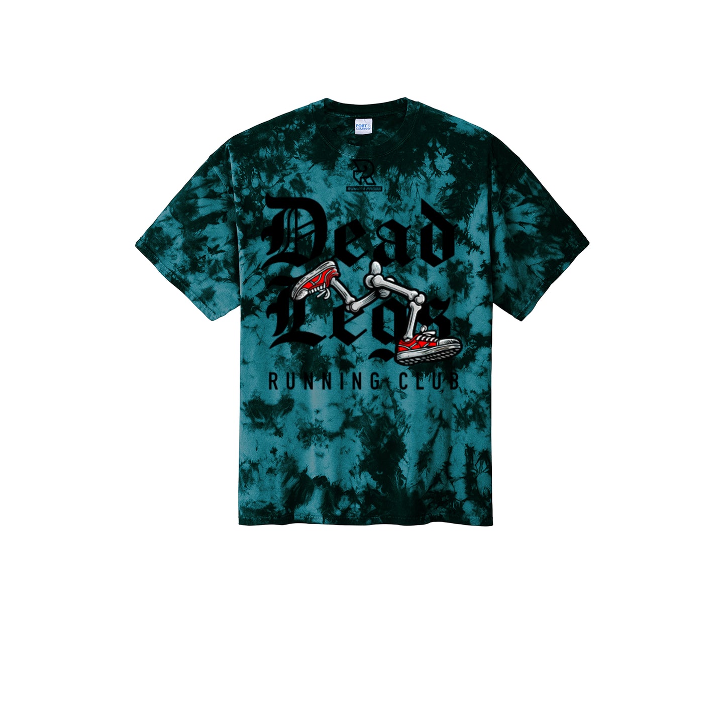 DEAD LEGS (Black) - Short Sleeve Tie Dye Cotton Tee