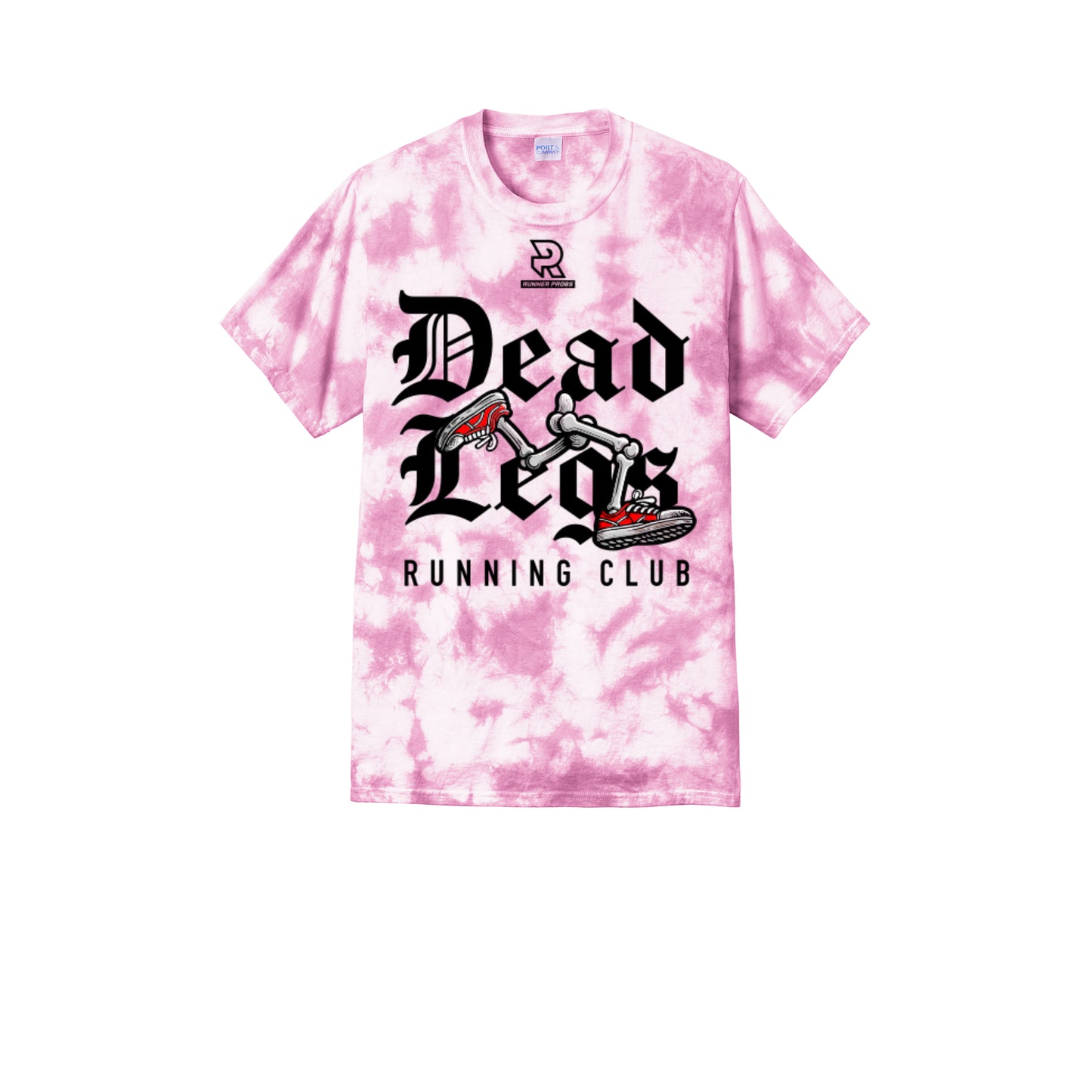 DEAD LEGS (Black) - Short Sleeve Tie Dye Cotton Tee