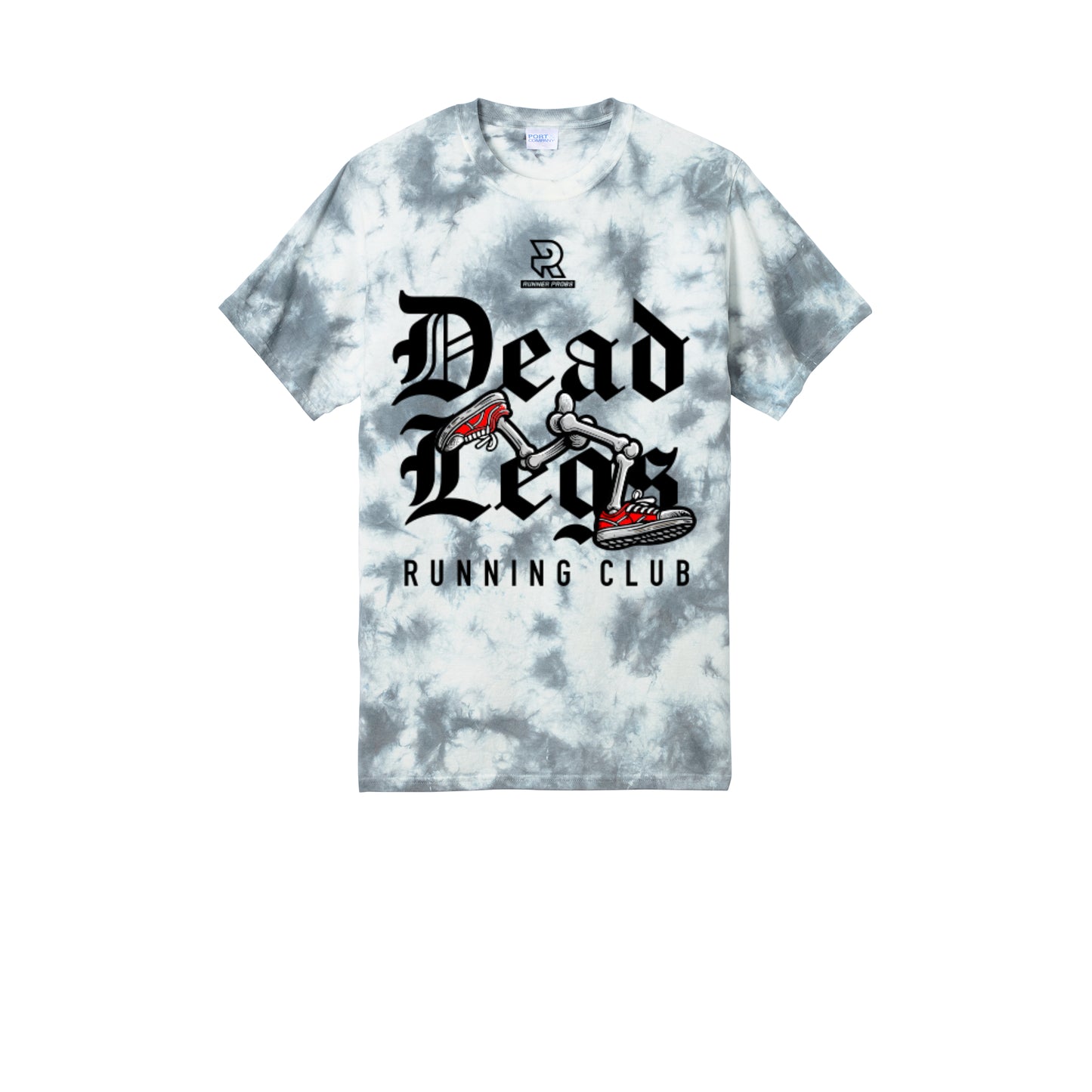 DEAD LEGS (Black) - Short Sleeve Tie Dye Cotton Tee
