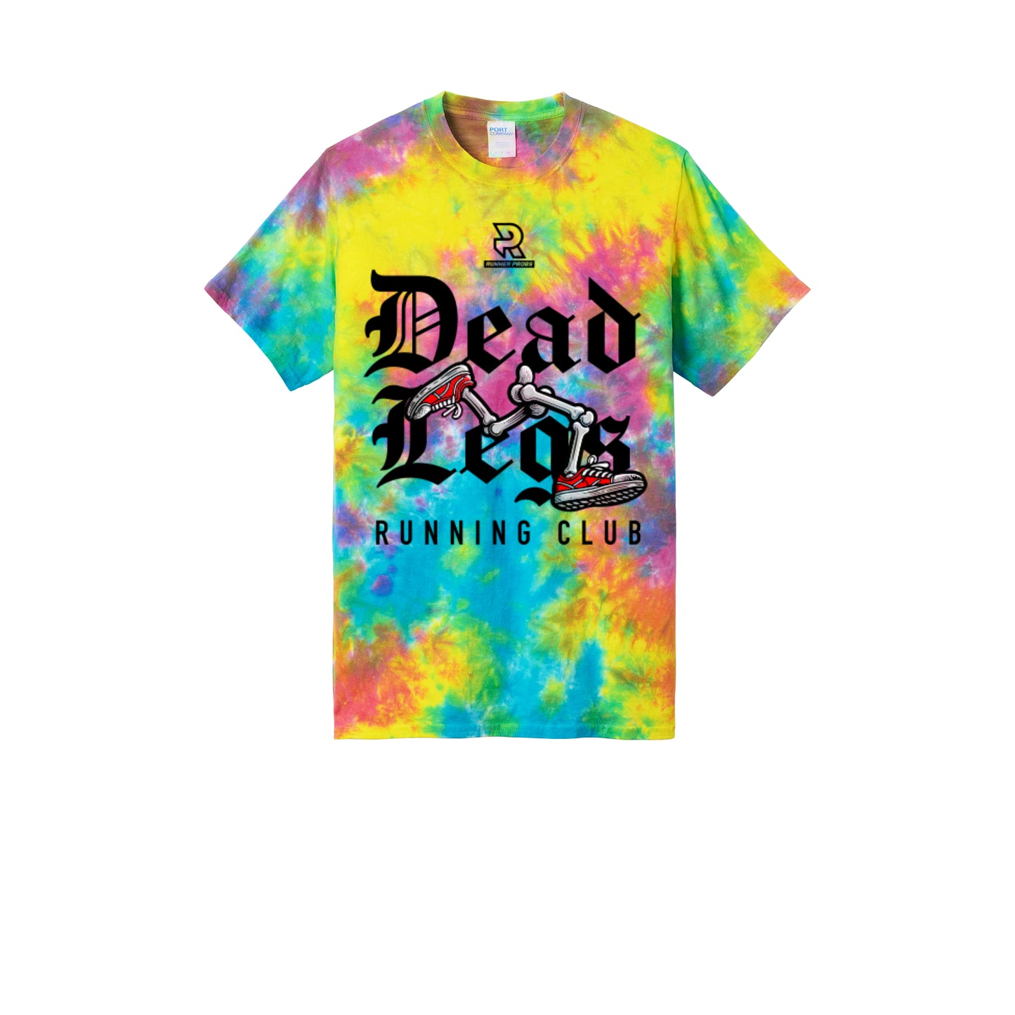 DEAD LEGS (Black) - Short Sleeve Tie Dye Cotton Tee