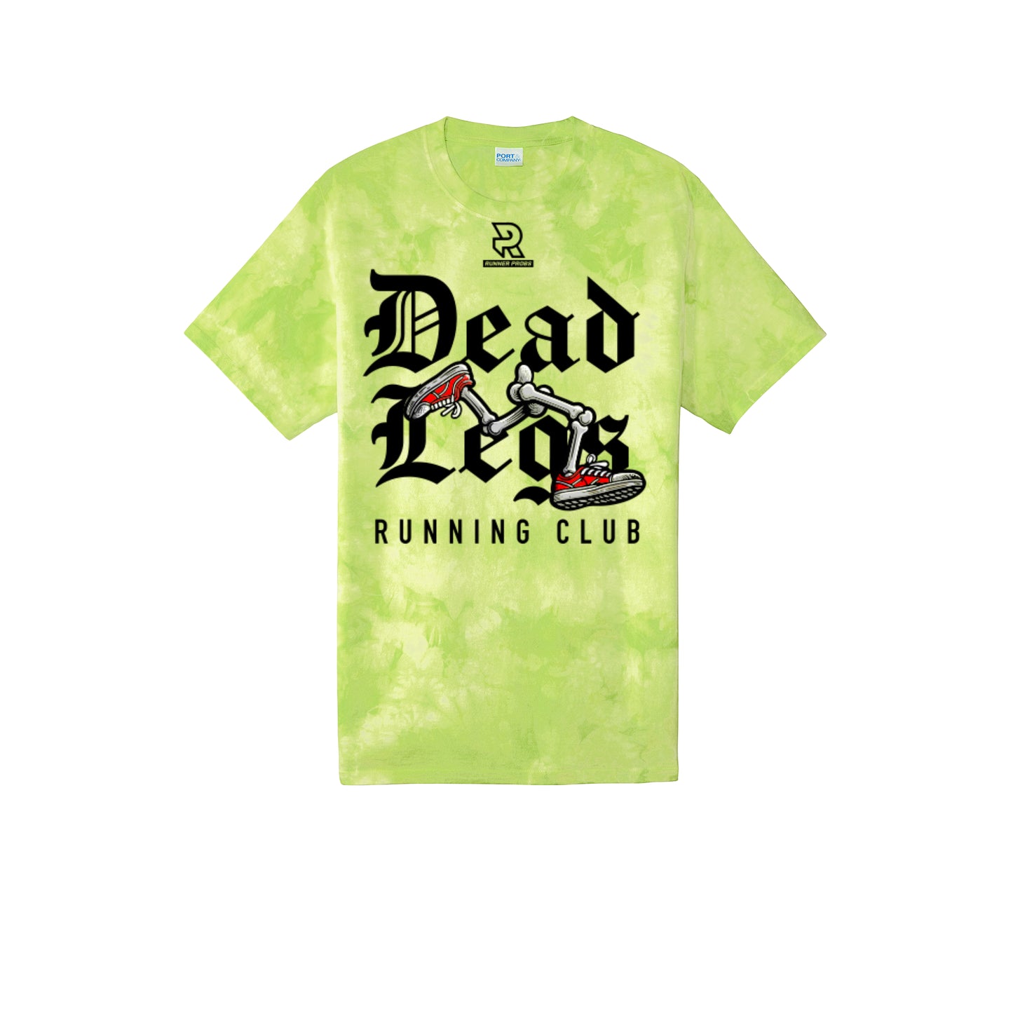 DEAD LEGS (Black) - Short Sleeve Tie Dye Cotton Tee