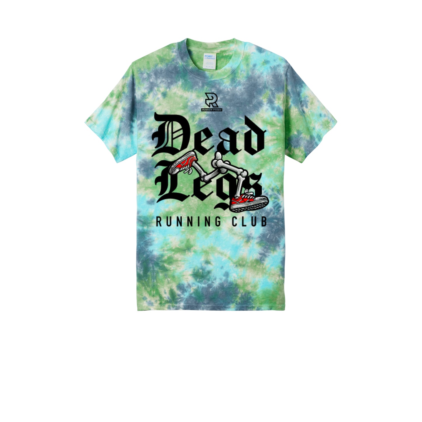 DEAD LEGS (Black) - Short Sleeve Tie Dye Cotton Tee