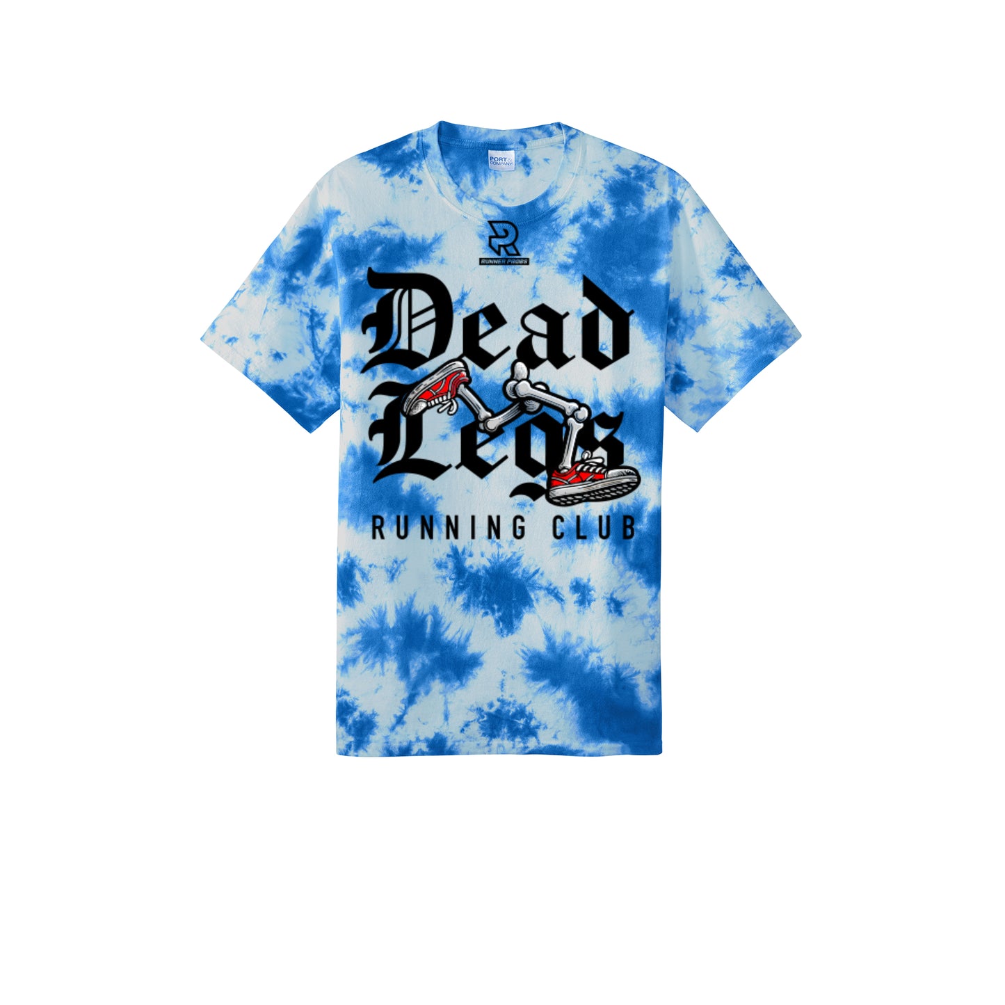 DEAD LEGS (Black) - Short Sleeve Tie Dye Cotton Tee