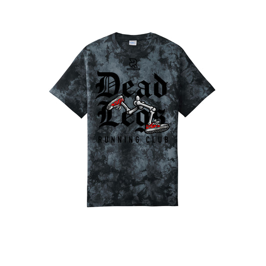 DEAD LEGS (Black) - Short Sleeve Tie Dye Cotton Tee