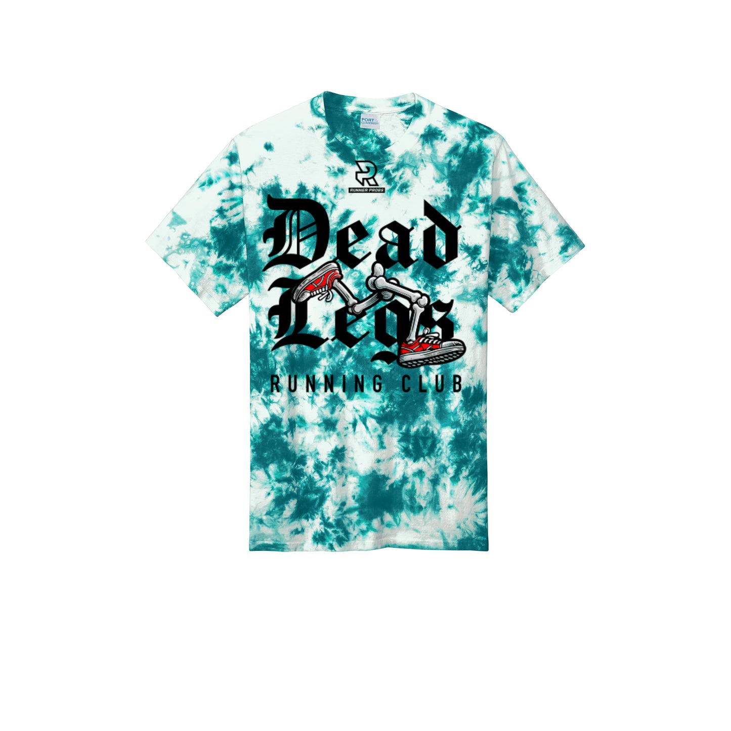 DEAD LEGS (Black) - Short Sleeve Tie Dye Cotton Tee