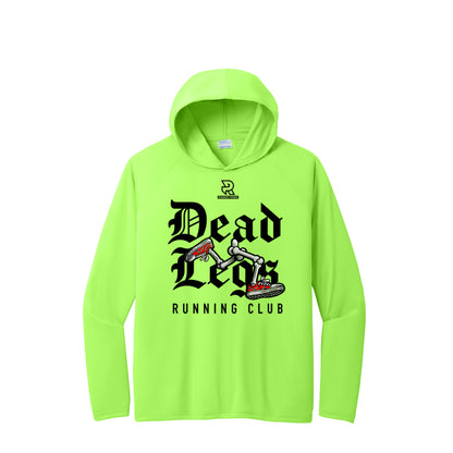 DEAD LEGS (Black) - Long Sleeve Hooded Performance Tee
