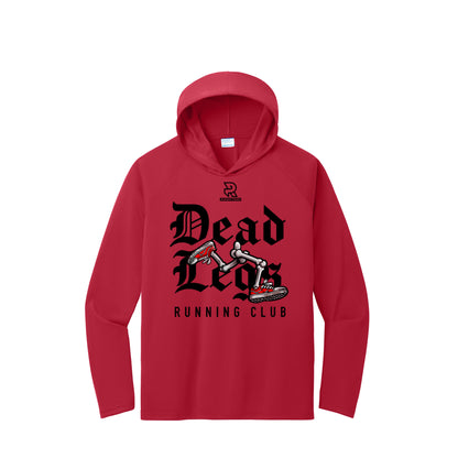 DEAD LEGS (Black) - Long Sleeve Hooded Performance Tee