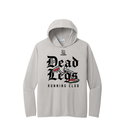 DEAD LEGS (Black) - Long Sleeve Hooded Performance Tee
