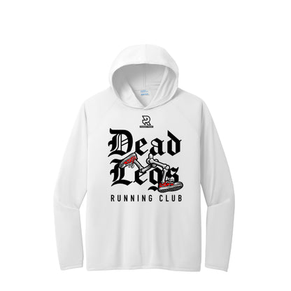 DEAD LEGS (Black) - Long Sleeve Hooded Performance Tee