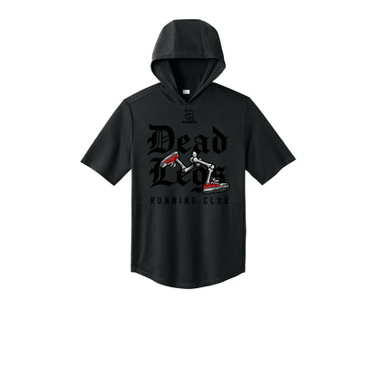DEAD LEGS (Black) - Short Sleeve Performance Hoodie