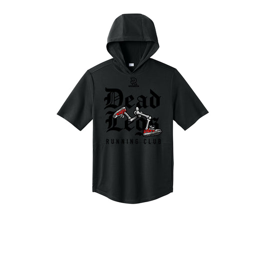DEAD LEGS (Black) - Short Sleeve Performance Hoodie