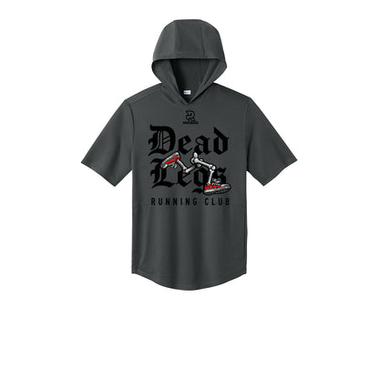 DEAD LEGS (Black) - Short Sleeve Performance Hoodie