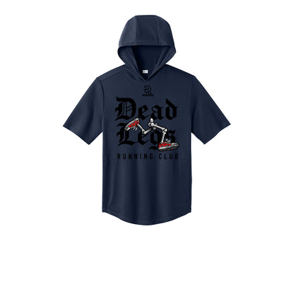 DEAD LEGS (Black) - Short Sleeve Performance Hoodie