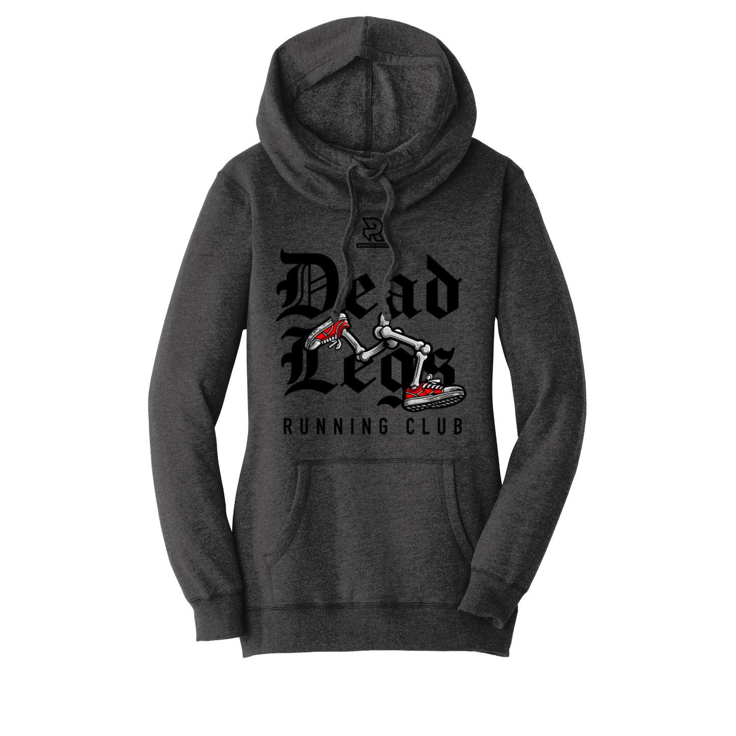 DEAD LEGS (Black) - Womens Lightweight Fleece Hoodie