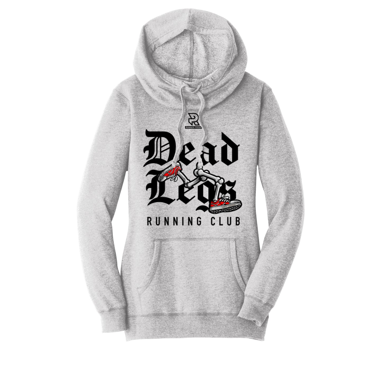 DEAD LEGS (Black) - Womens Lightweight Fleece Hoodie