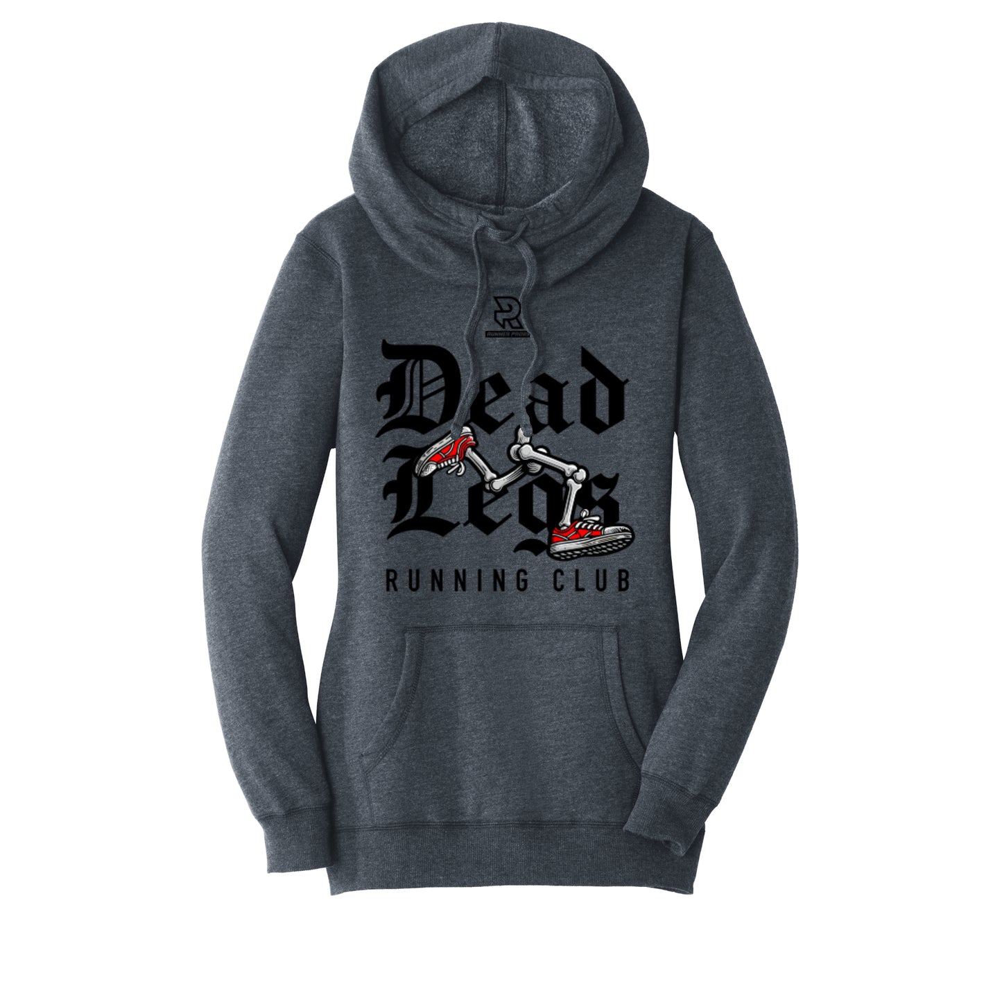 DEAD LEGS (Black) - Womens Lightweight Fleece Hoodie