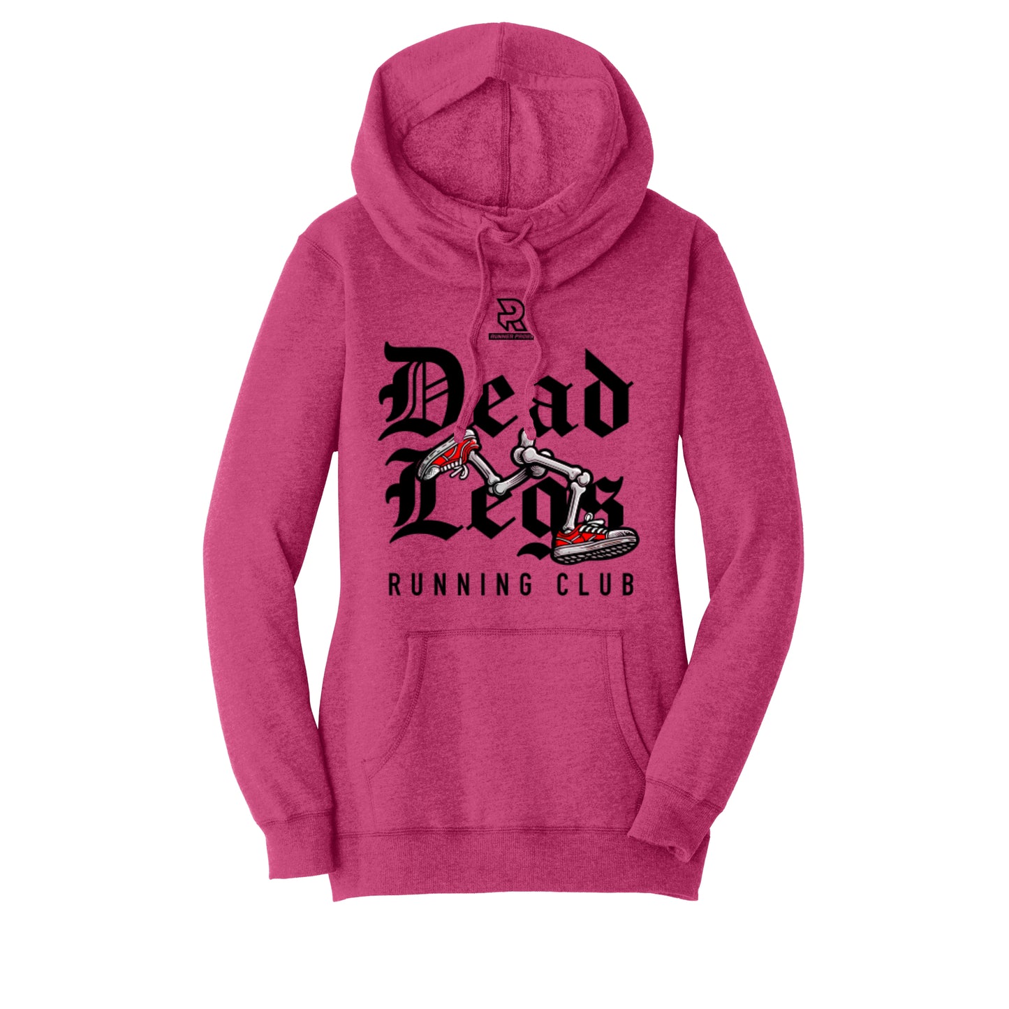 DEAD LEGS (Black) - Womens Lightweight Fleece Hoodie