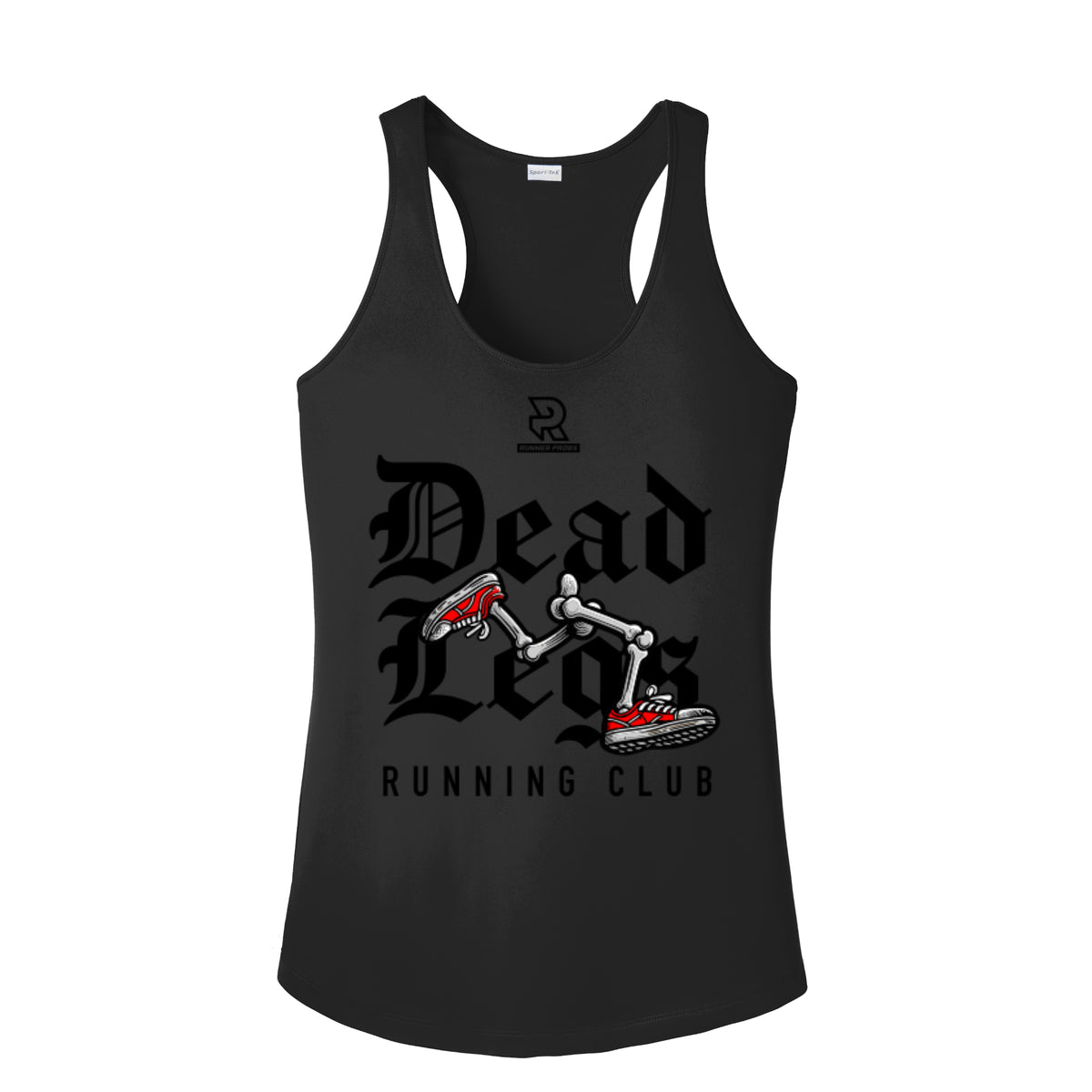 DEAD LEGS (Black) - Womens Competitor Racerback Tank