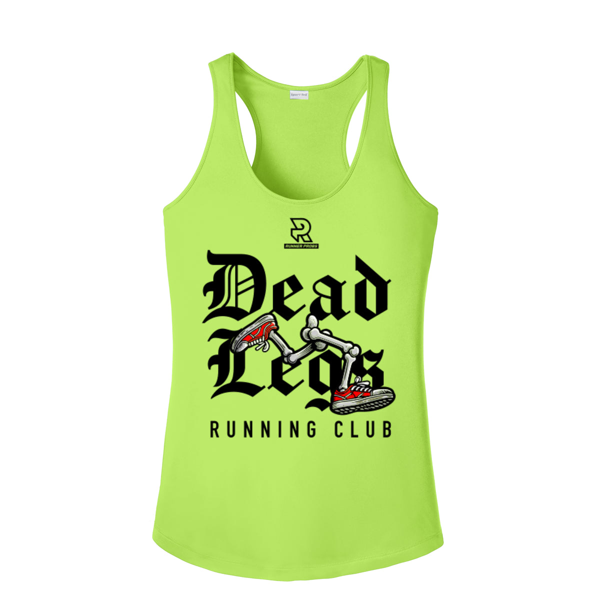 DEAD LEGS (Black) - Womens Competitor Racerback Tank