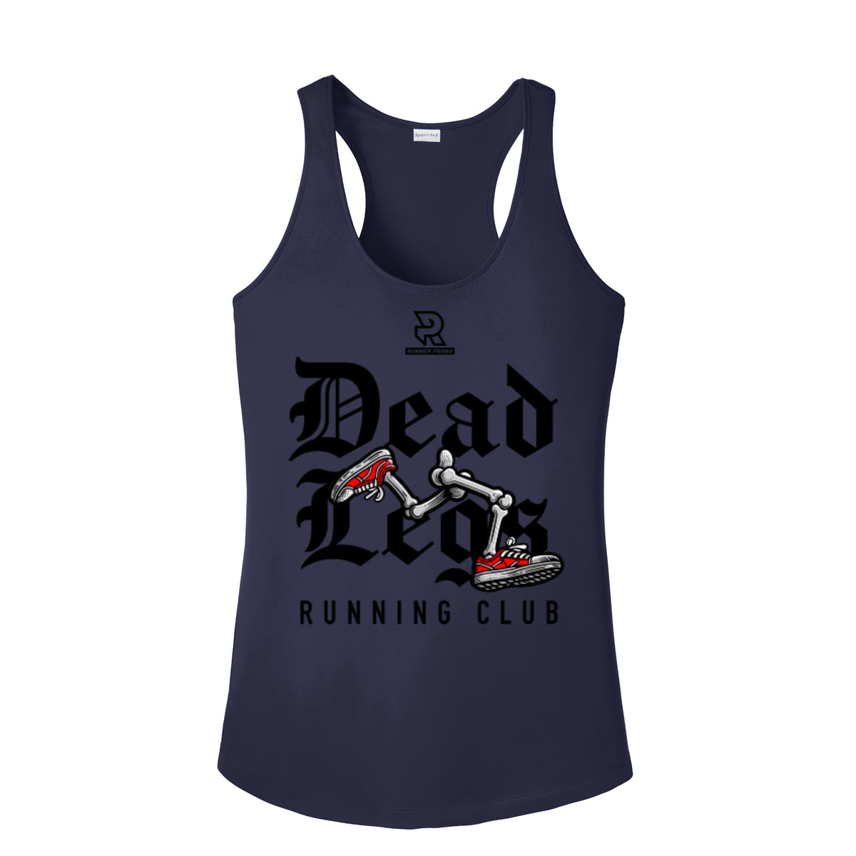 DEAD LEGS (Black) - Womens Competitor Racerback Tank