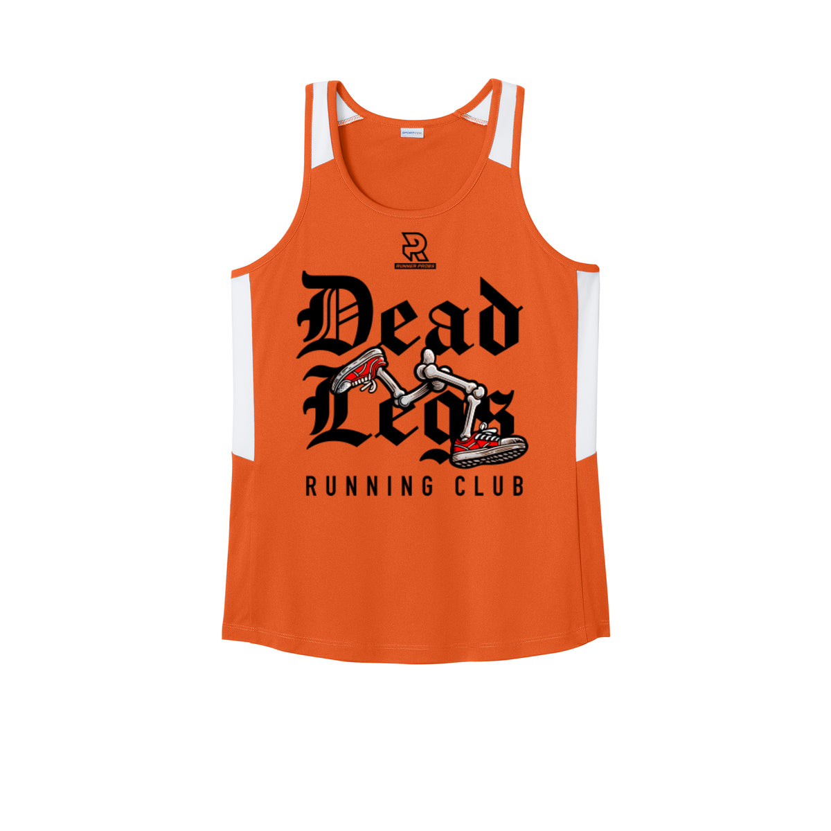 DEAD LEGS (Black) - Womens Club Track Tank