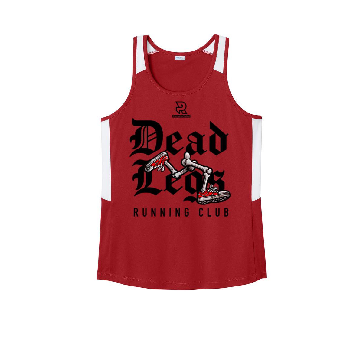 DEAD LEGS (Black) - Womens Club Track Tank