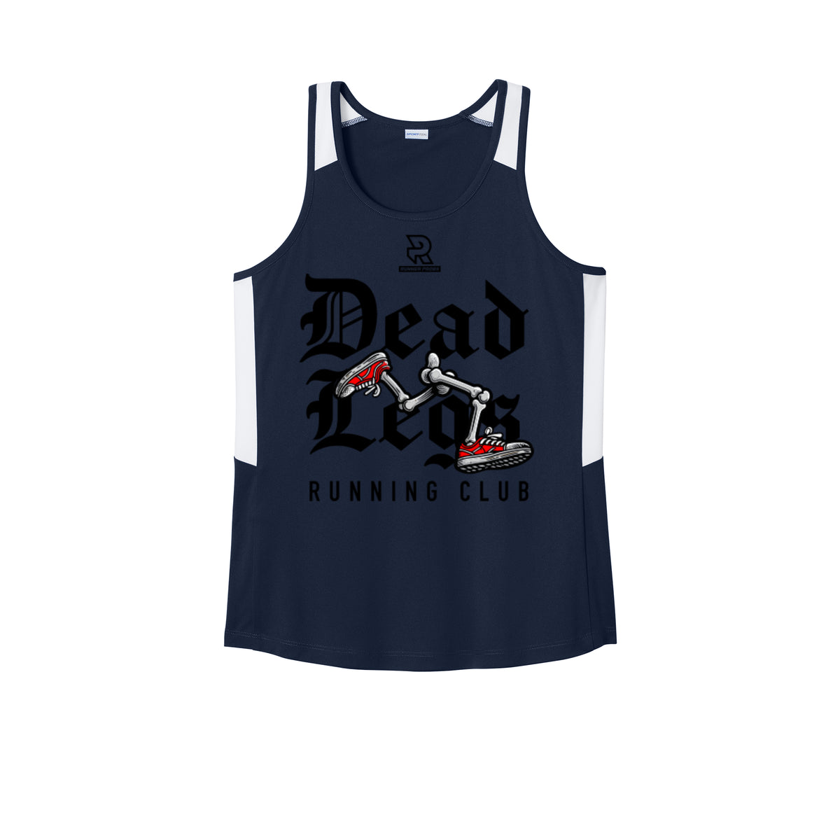 DEAD LEGS (Black) - Womens Club Track Tank