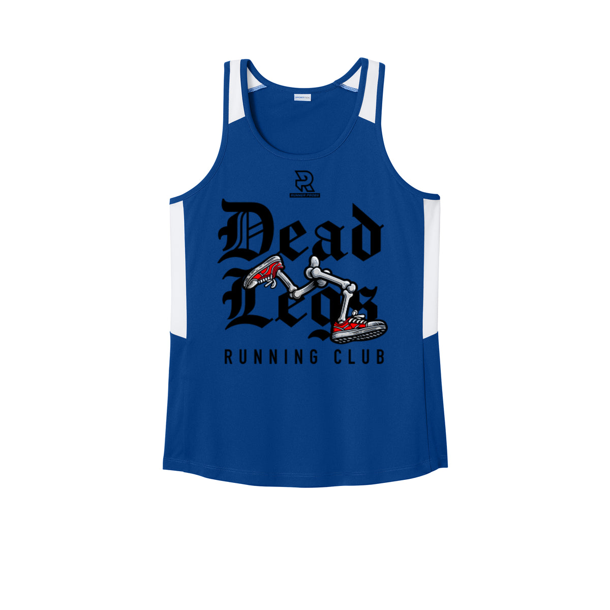 DEAD LEGS (Black) - Womens Club Track Tank