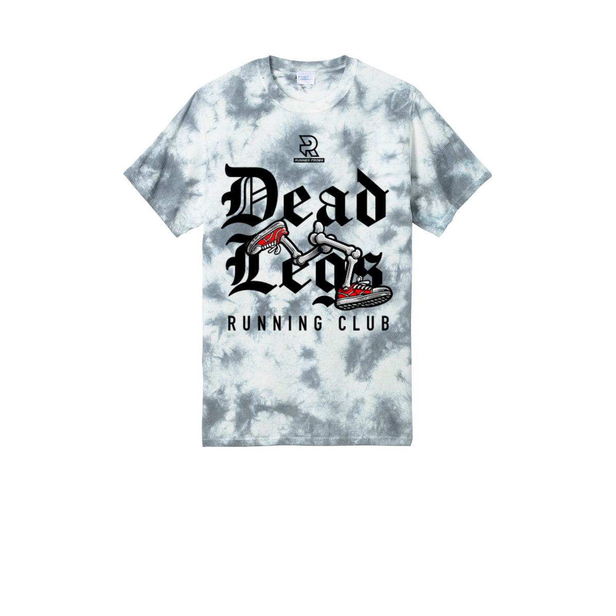 DEAD LEGS (Black) - Short Sleeve Tie Dye Cotton Tee