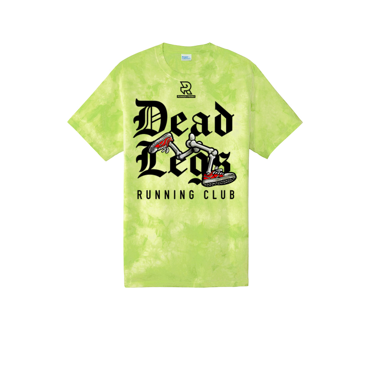 DEAD LEGS (Black) - Short Sleeve Tie Dye Cotton Tee