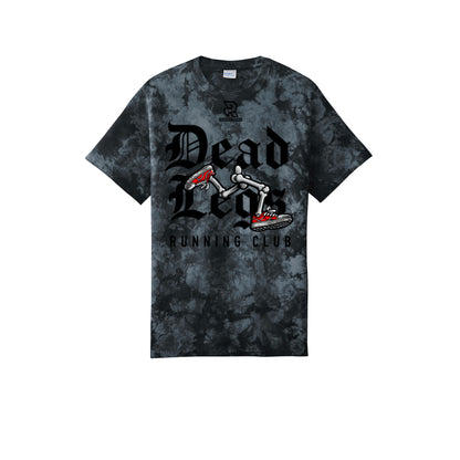 DEAD LEGS (Black) - Short Sleeve Tie Dye Cotton Tee