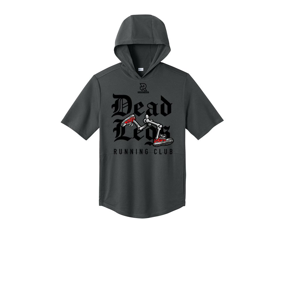 DEAD LEGS (Black) - Short Sleeve Performance Hoodie