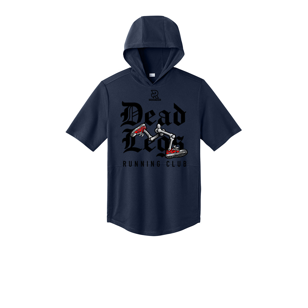 DEAD LEGS (Black) - Short Sleeve Performance Hoodie