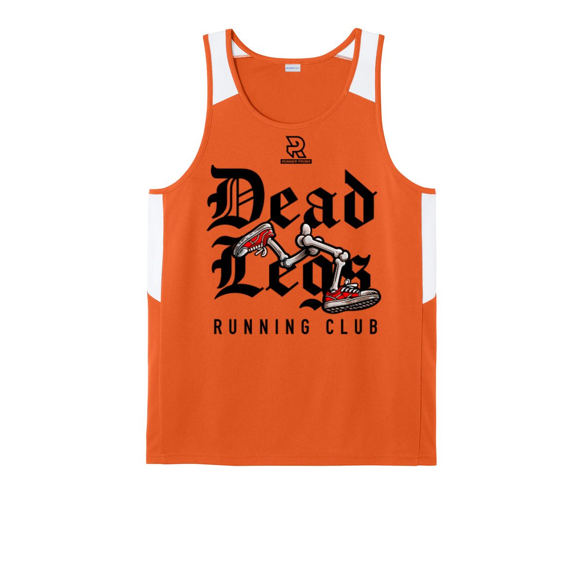 DEAD LEGS (Black) - Mens Club Track Tank