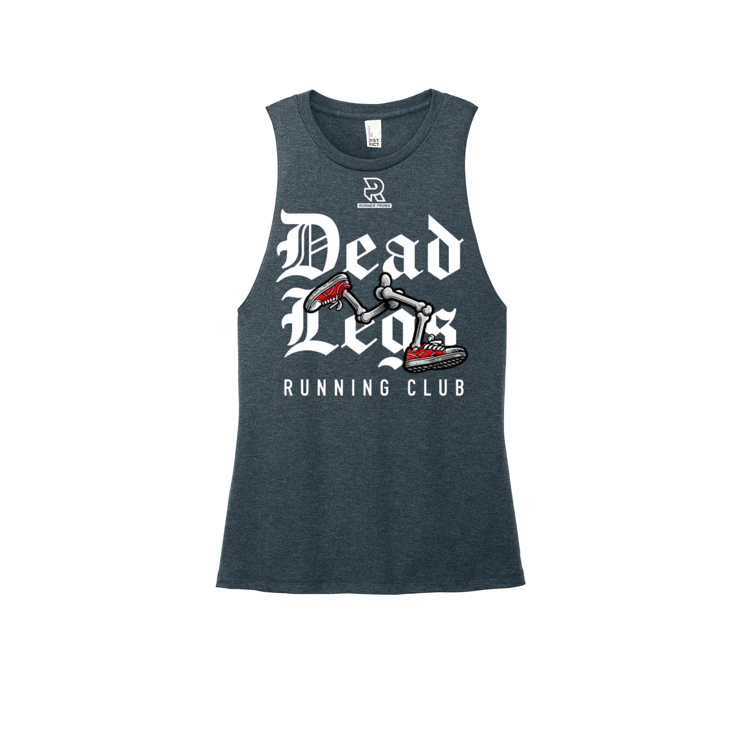 DEAD LEGS (White) - Womens Perfect Tri Muscle Tank