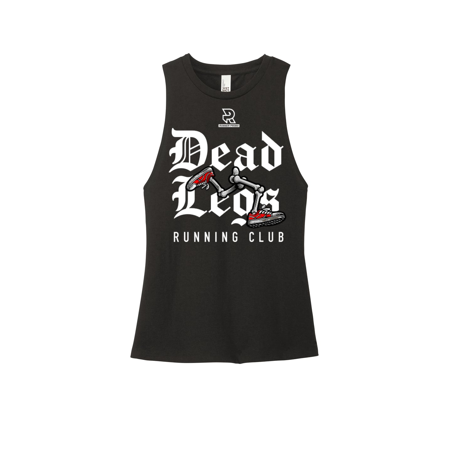 DEAD LEGS (White) - Womens Perfect Tri Muscle Tank
