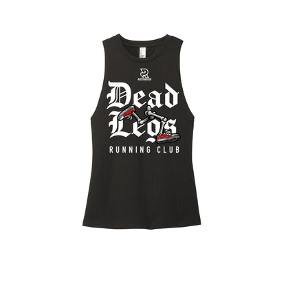 DEAD LEGS (White) - Womens Perfect Tri Muscle Tank