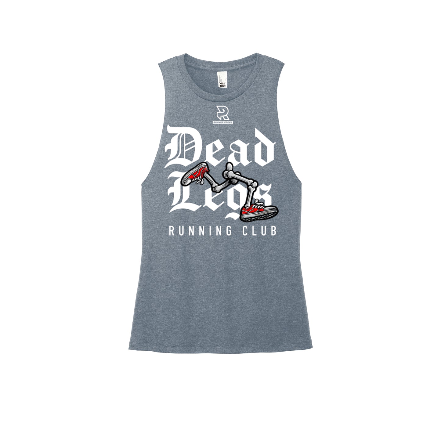 DEAD LEGS (White) - Womens Perfect Tri Muscle Tank