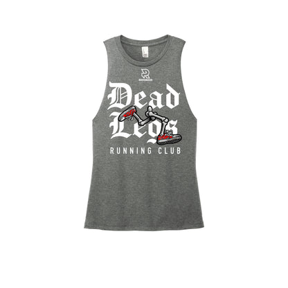 DEAD LEGS (White) - Womens Perfect Tri Muscle Tank